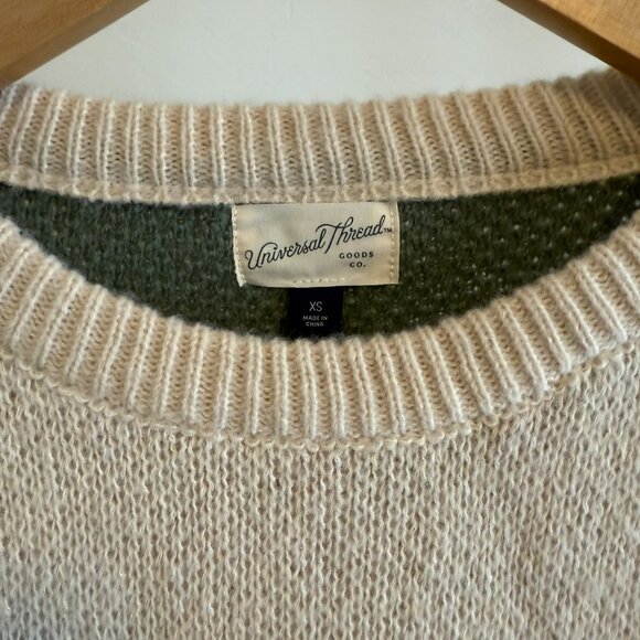 NWT Universal Thread Mountian Range Landscape Crewneck Pullover Sweater XS - Picture 2 of 6